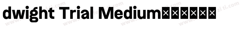 dwight Trial Medium字体转换